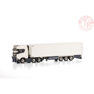 SCANIA S HIGHLINE CS20H 6X2 TWIN STEER REEFER TRAILER - 3 AXLE F.L.T WSI 01-4334 WSI MODELS