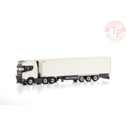 SCANIA S HIGHLINE CS20H 6X2 TWIN STEER REEFER TRAILER - 3 AXLE F.L.T WSI 01-4334 WSI MODELS