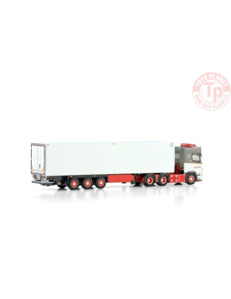 SCANIA R NORMAL CR20N 6X2 TAG AXLE REEFER TRAILER - 3 AXLE DE KRAKER WSI 01-4106 WSI MODELS SCANIA R NORMAL CR20N 6X2 TAG AXLE REEFER TRAILER - 3 AXLE DE KRAKER WSI 01-4106 WSI MODELS