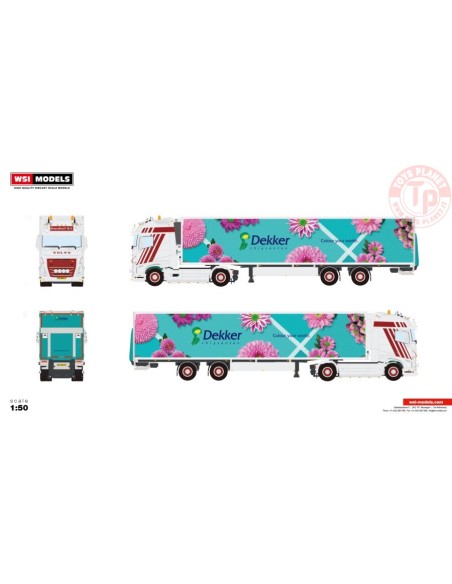 VOLVO FH5 GLOBETROTTER XL 4X2 TRIDEC REEFER TRAILER - 2 AXLE Brandhoff Transport WSI 01-4549 WSI MODELS VOLVO FH5 GLOBETROTTER XL 4X2 TRIDEC REEFER TRAILER - 2 AXLE Brandhoff Transport WSI 01-4549 WSI MODELS