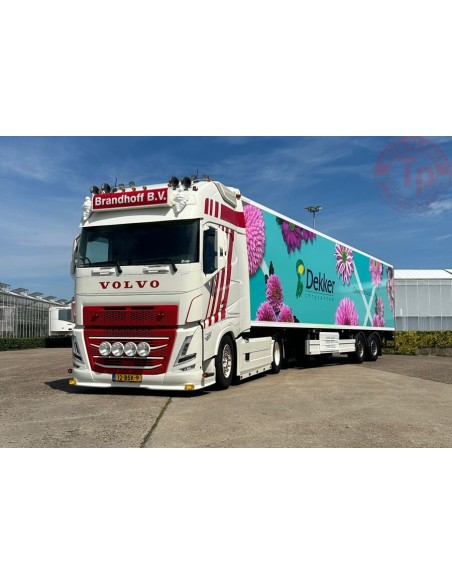 VOLVO FH5 GLOBETROTTER XL 4X2 TRIDEC REEFER TRAILER - 2 AXLE Brandhoff Transport WSI 01-4549 WSI MODELS