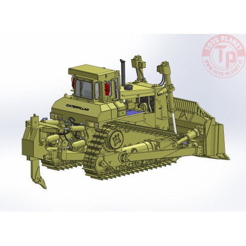 Cat D10N Dozer with SU-Blade and Single-Shank Ripper D10SU CCM MODELS