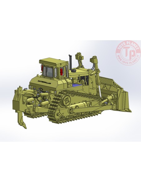 Cat D10N Dozer with SU-Blade and Single-Shank Ripper D10SU CCM MODELS