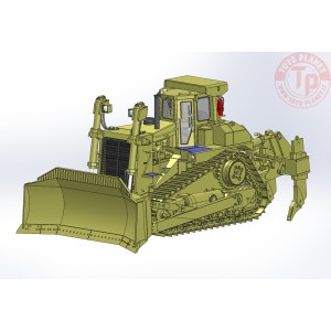 Cat D10N Dozer with U-Blade and Multi-Shank Rippers D10U CCM MODELS