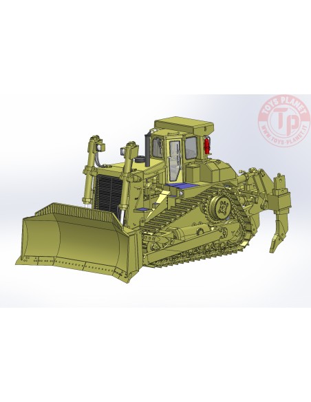 Cat D10N Dozer with U-Blade and Multi-Shank Rippers D10U CCM MODELS