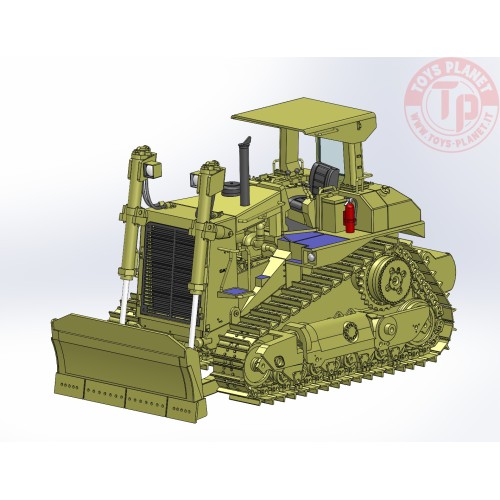 Cat D10N Dozer with C-Blade and Rear Push Block D10C CCM MODELS