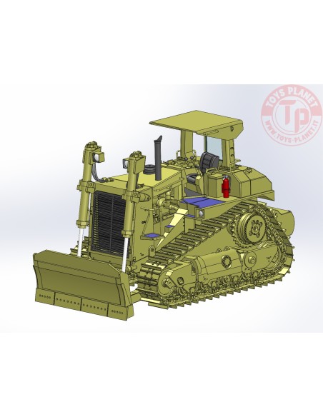 Cat D10N Dozer with C-Blade and Rear Push Block D10C CCM MODELS