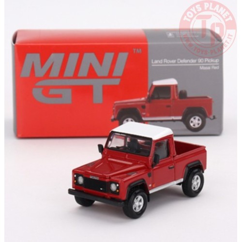 LAND ROVER DEFENDER 90 PICKUP MASAI RED 2009 1:64 MGT00323-L Mini Gt