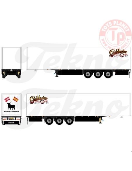 Semirimorchio 3 assi Guldager TEKNO 87649 TEKNO