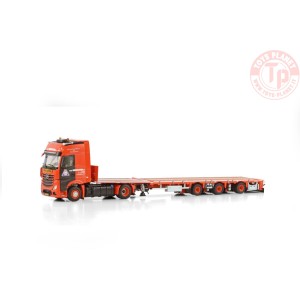 MERCEDES-BENZ ACTROS MP5 GIGA SPACE 4X2 FLATBED MEGA TRAILER - 3 AXLE Van Grinsven WSI 01-4293 WSI MODELS