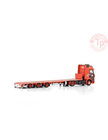 MERCEDES-BENZ ACTROS MP5 GIGA SPACE 4X2 FLATBED MEGA TRAILER - 3 AXLE Van Grinsven WSI 01-4293 WSI MODELS MERCEDES-BENZ ACTROS MP5 GIGA SPACE 4X2 FLATBED MEGA TRAILER - 3 AXLE Van Grinsven WSI 01-4293 WSI MODELS