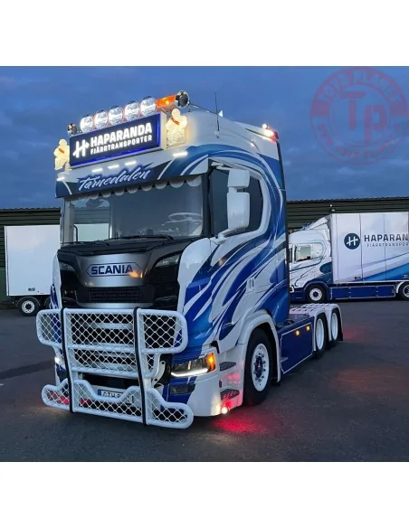 SCANIA S HIGHLINE CS20H 6X2 TAG AXLE REEFER TRAILER - 3 AXLE HAPARANDA FJÄRRTRANSPORT WSI 01-4223 WSI MODELS