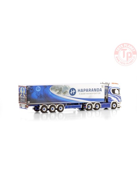 SCANIA S HIGHLINE CS20H 6X2 TAG AXLE REEFER TRAILER - 3 AXLE HAPARANDA FJÄRRTRANSPORT WSI 01-4223 WSI MODELS