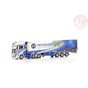 SCANIA S HIGHLINE CS20H 6X2 TAG AXLE REEFER TRAILER - 3 AXLE HAPARANDA FJÄRRTRANSPORT WSI 01-4223 WSI MODELS