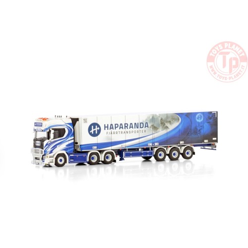 SCANIA S HIGHLINE CS20H 6X2 TAG AXLE REEFER TRAILER - 3 AXLE HAPARANDA FJÄRRTRANSPORT WSI 01-4223 WSI MODELS