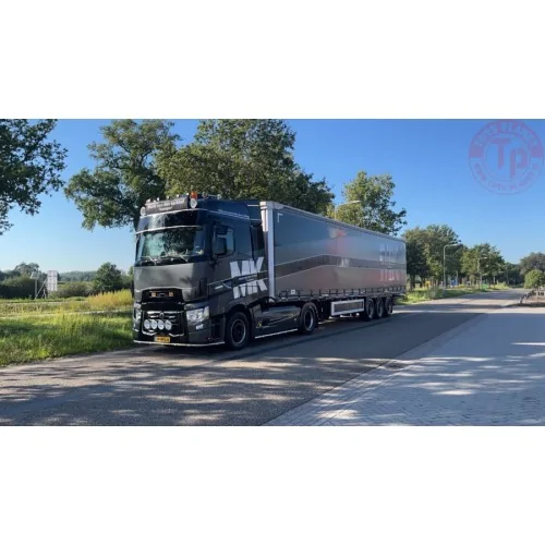RENAULT TRUCKS T HIGH 4X2 CURTAINSIDE TRAILER - 3 AXLE MARK VAN DEN KERKHOF WSI 01-4273 WSI MODELS