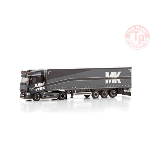 RENAULT TRUCKS T HIGH 4X2 CURTAINSIDE TRAILER - 3 AXLE MARK VAN DEN KERKHOF WSI 01-4273 WSI MODELS