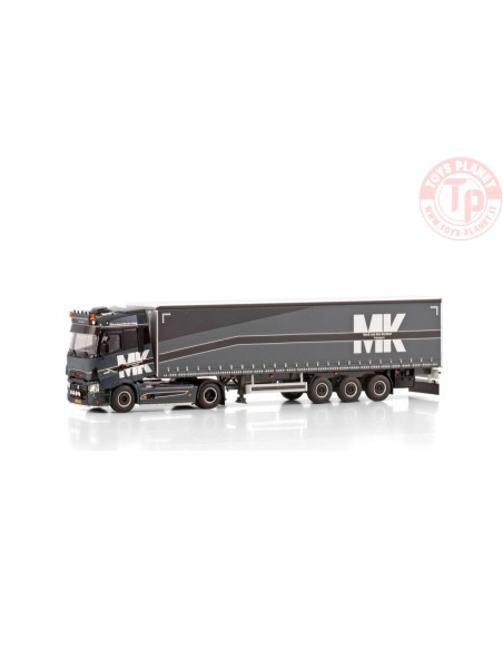 RENAULT TRUCKS T HIGH 4X2 CURTAINSIDE TRAILER - 3 AXLE MARK VAN DEN KERKHOF WSI 01-4273 WSI MODELS