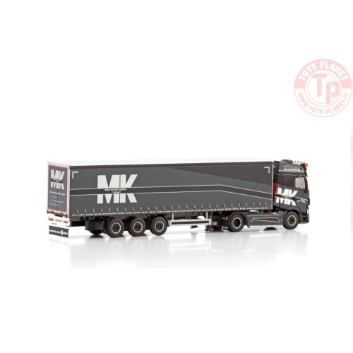 RENAULT TRUCKS T HIGH 4X2 CURTAINSIDE TRAILER - 3 AXLE MARK VAN DEN KERKHOF WSI 01-4273 WSI MODELS