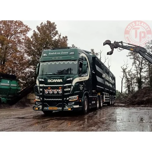 SCANIA R HIGHLINE CR20H 6X2 TAG AXLE TIPPER VOLUME TRAILER - 3 AXLE HENDRIK VAN LOENEN WSI 01-4326 WSI MODELS