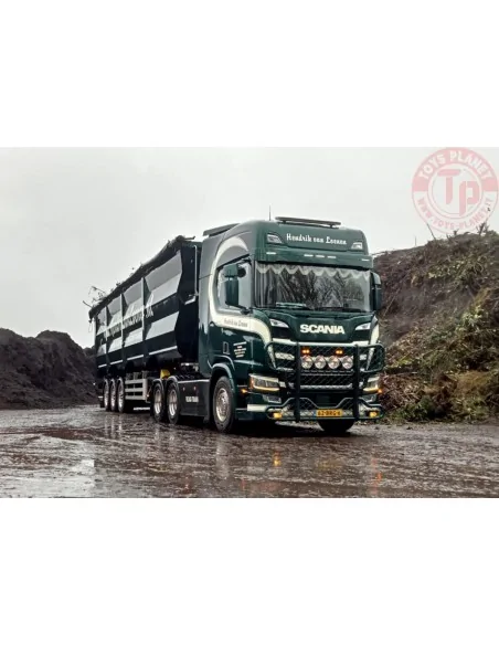 SCANIA R HIGHLINE CR20H 6X2 TAG AXLE TIPPER VOLUME TRAILER - 3 AXLE HENDRIK VAN LOENEN WSI 01-4326 WSI MODELS