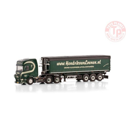 SCANIA R HIGHLINE CR20H 6X2 TAG AXLE TIPPER VOLUME TRAILER - 3 AXLE HENDRIK VAN LOENEN WSI 01-4326 WSI MODELS