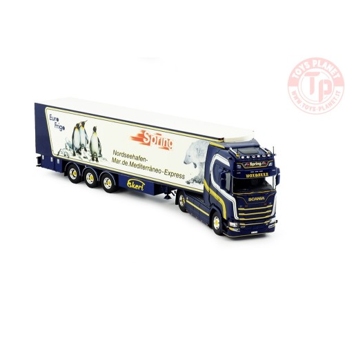 Scania Next Gen Highline 770S 4x2 met koeltrailer Spring TEKNO 84389 TEKNO