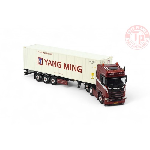 Scania 530S-V8 Highline 6x2 met 40ft. reefer container David van Herk TEKNO 85341 TEKNO