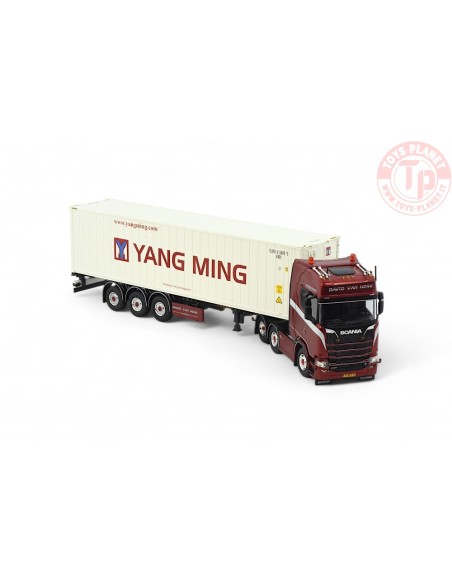 Scania 530S-V8 Highline 6x2 met 40ft. reefer container David van Herk TEKNO 85341 TEKNO Scania 530S-V8 Highline 6x2 met 40ft. reefer container David van Herk TEKNO 85341 TEKNO