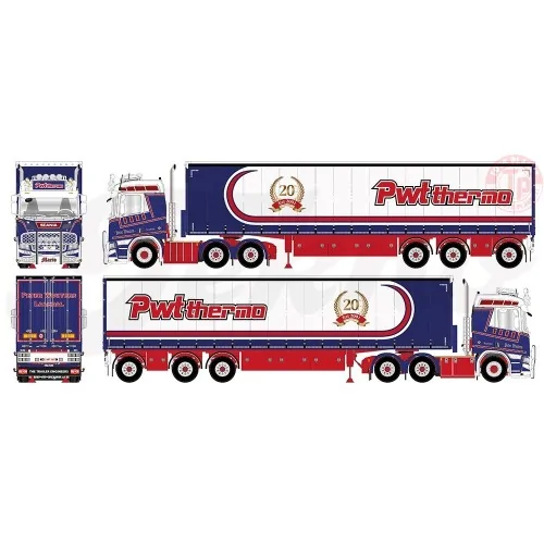 Scania NGR 6x2 met schuifzeilentrailer Peter Wouters TEKNO 84990 TEKNO