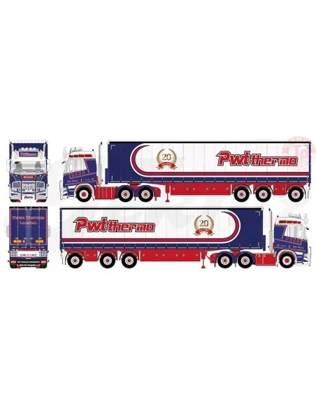 Scania NGR 6x2 met schuifzeilentrailer Peter Wouters TEKNO 84990 TEKNO Scania NGR 6x2 met schuifzeilentrailer Peter Wouters TEKNO 84990 TEKNO