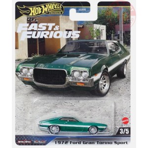 1972 FORD GRAN TORINO SPORT 1/64 HOT WHEELS HYP72 HOT WHEELS