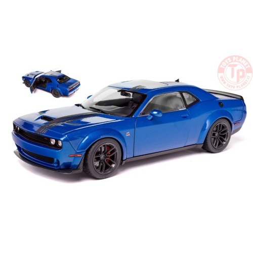 DODGE CHALLENGER RT SCAT PACK WIDEBODY 2023 BLUE BLACK 1:18 SL1805710 SOLIDO