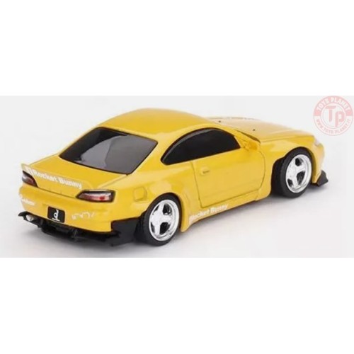 NISSAN SILVIA (S15) ROCKET BUNNY-BRONZE YELLOW RHD 1/64 MGT00643-R MINI GT