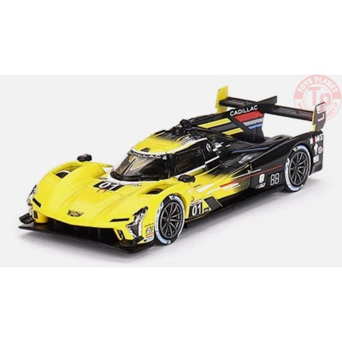CADILLAC V-SERIES.R 01-2023 IMSA DAYTONA 24 HRS 3RD PLACE CADILLAC RACING-YELLOW/BLACK 1/64 MGT00708-L MINI GT