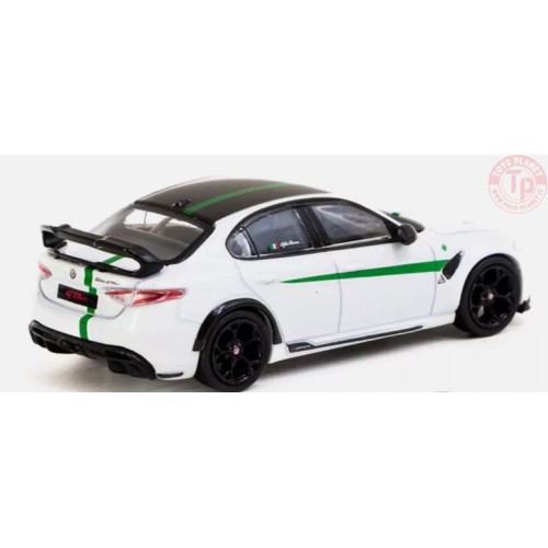 ALFA ROMEO GIULIA GTAM-WHITE/GREEN 1/64 T64G-TL031-MWG TARMAC WORKS