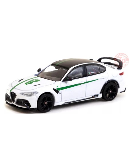 ALFA ROMEO GIULIA GTAM-WHITE/GREEN 1/64 T64G-TL031-MWG TARMAC WORKS