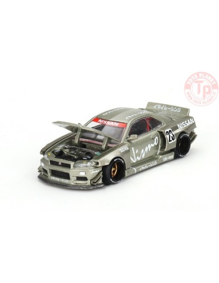 NISSAN SKYLINE GT-R (R34)-KAIDO WORKS V4-GREEN 1/64 KHMG103 Mini Gt