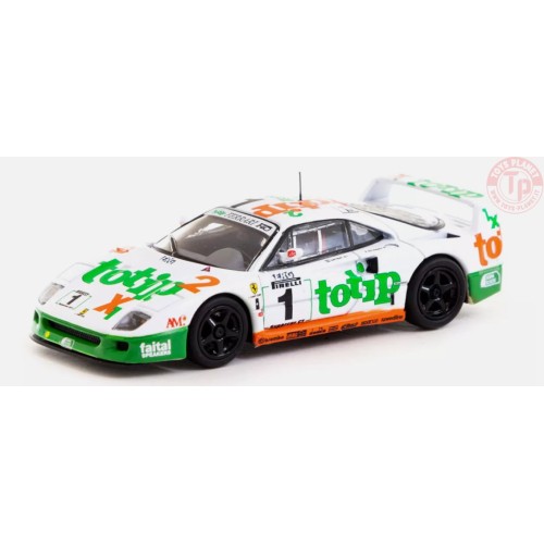FERRARI F40 GT-ITALIAN GT CHAMPIONSHIP 1994-F.D'AMORE/O.LARRAURI-WHITE/BLUE 1/64 T64-076-94IGT01 TARMAC WORKS
