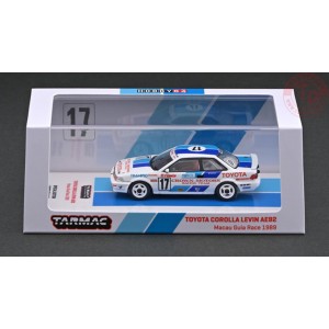 TOYOTA COROLLA LEVIN AE92-MACAU GUIA RACE 1989 SPECIAL EDITION LIMITED TO 1248-WHITE/BLUE 1/64 T64-036-89MGP17 TARMAC WORKS