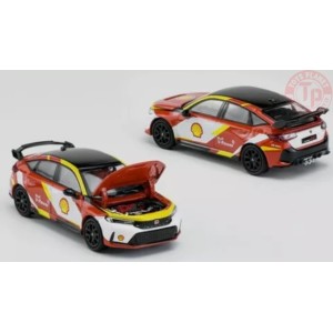 SHELL HONDA CIVIC TYPE R FL5-WHITE/RED/BLACK 1/64 PR64-37 POP RACE