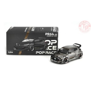 PANDEM GR YARIS-BLACK CHROME 1/64 PR64-55 POP RACE