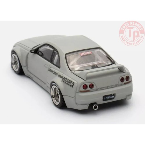 NISSAN SKYLINE GT-R (R33) PANDEM/ROCKET BUNNY-CEMENT GREY MATTE 1/64 IN64-R33P-CGM INNO MODELS