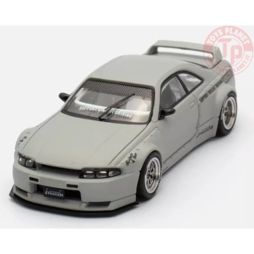 NISSAN SKYLINE GT-R (R33) PANDEM/ROCKET BUNNY-CEMENT GREY MATTE 1/64 IN64-R33P-CGM INNO MODELS