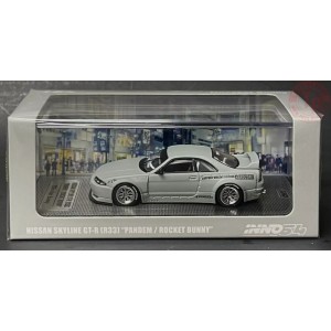 NISSAN SKYLINE GT-R (R33) PANDEM/ROCKET BUNNY-CEMENT GREY MATTE 1/64 IN64-R33P-CGM INNO MODELS