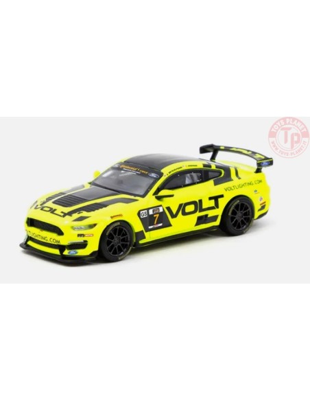 FORD MUSTANG GT4-IMSA CONTINENTAL TIRE SPORTSCAR CHALLENGE 2018-YELLOW/BLACK 1/64 T64G-011-IMSA TARMAC WORKS FORD MUSTANG GT4-IMSA CONTINENTAL TIRE SPORTSCAR CHALLENGE 2018-YELLOW/BLACK 1/64 T64G-011-IMSA TARMAC WORKS