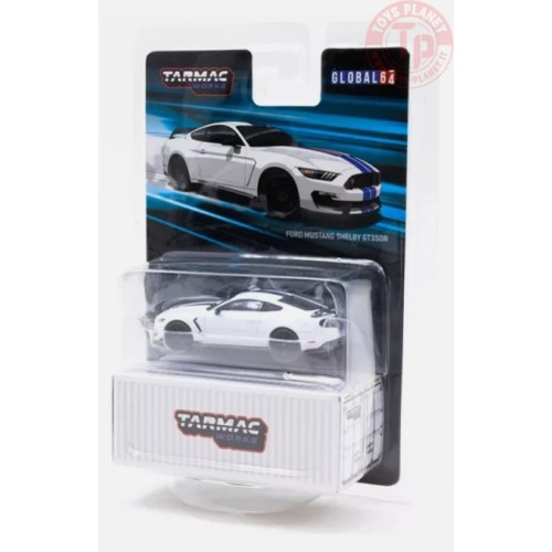 FORD MUSTANG SHELBY GT350R-WHITE 1/64 T64G-011-WH TARMAC WORKS