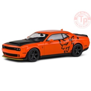 DODGE CHALLENGER SRT DEMON V8 6.2L COUPE 2018 ORANGEBLACK 1:43 SL4310306 SOLIDO