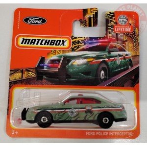FORD POLICE INTERCEPTOR 1/64 MATCHBOX HVN97 MATCHBOX