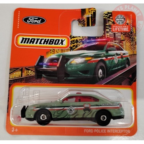 FORD POLICE INTERCEPTOR 1/64 MATCHBOX HVN97 MATCHBOX